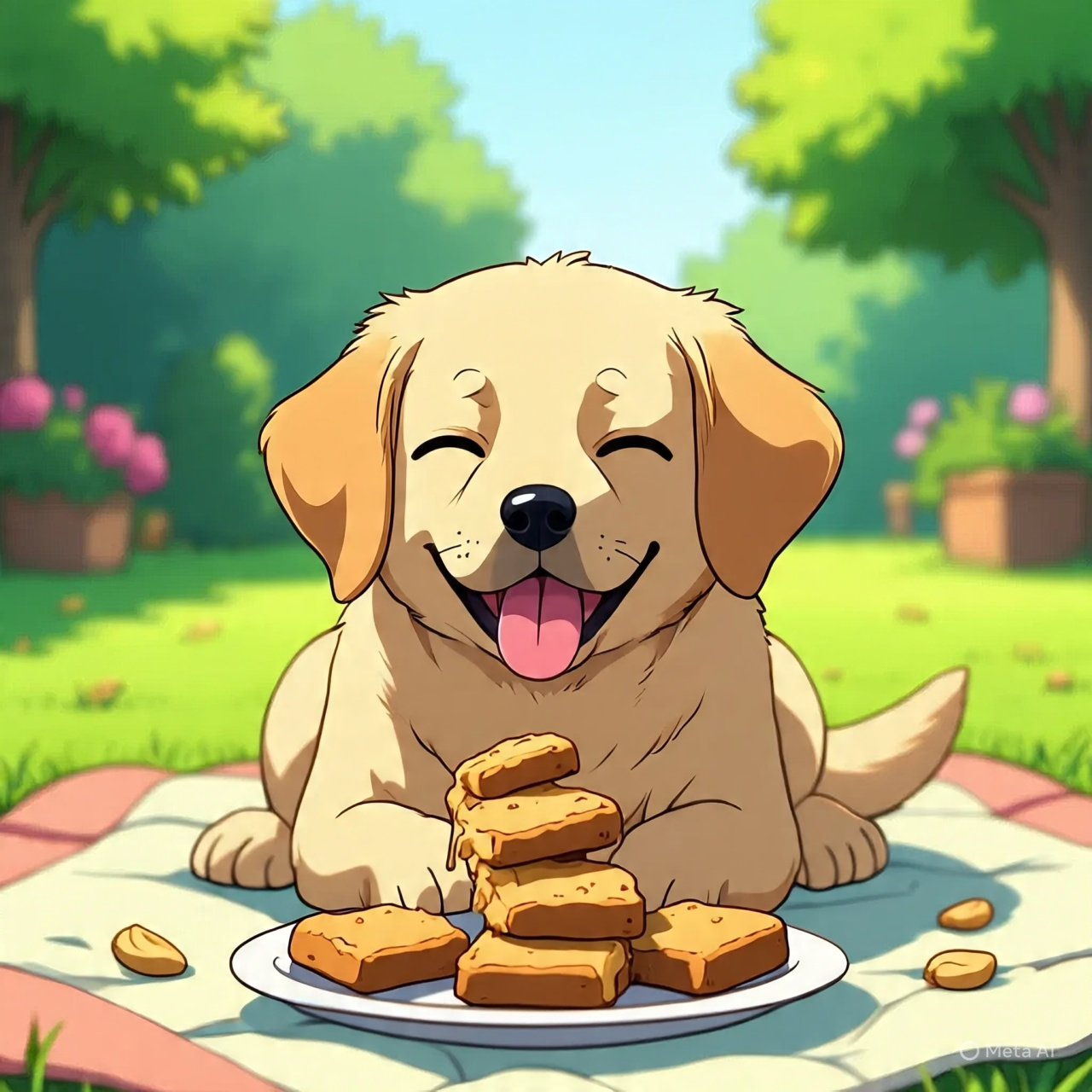 Peanut Butter Banana Dog Treats